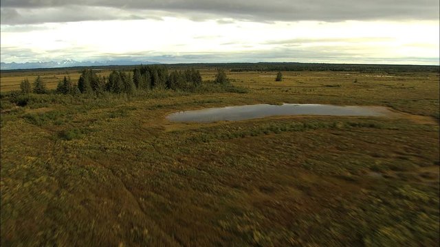 Aerial Alaska USA National Park Landscape Wilderness