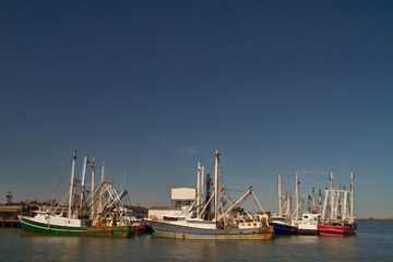 Fototapeta premium Fishing Boats Docked
