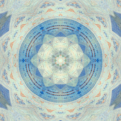 blue triangle mandala healthy harmony