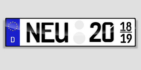 Kfz Autokennzeichen 2019