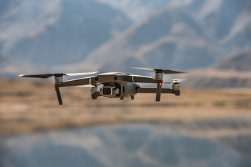 Drone in the mountains
