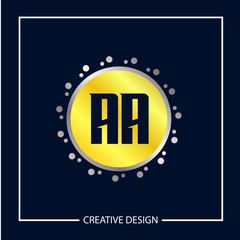 Initial Letter AA Logo Template Design Vector Illustration