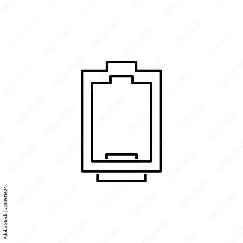 Poster ethernet icon. element of television icon for mobile concept and web apps. thin line ethernet icon c