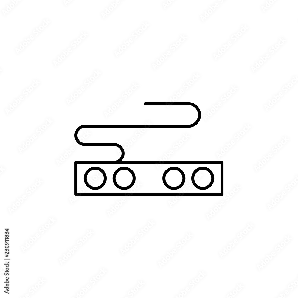Poster speaker icon. element of television icon for mobile concept and web apps. thin line speaker icon can