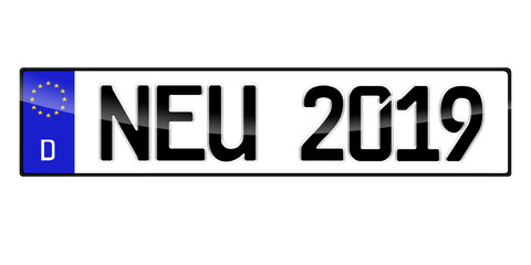 Kfz Autokennzeichen 2019