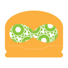Obraz premium Robot toy head image. Vector illustration design
