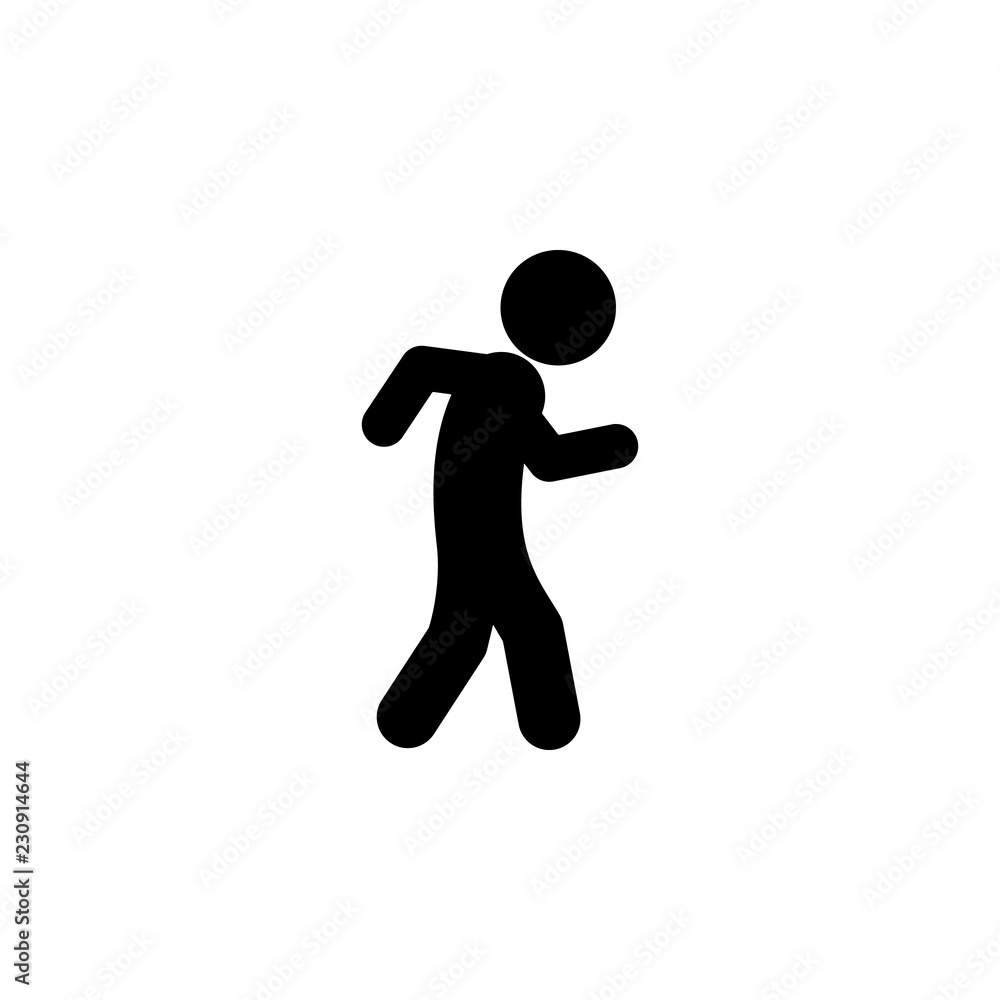 Poster child, moving icon. element of child icon for mobile concept and web apps. glyph child, moving icon 