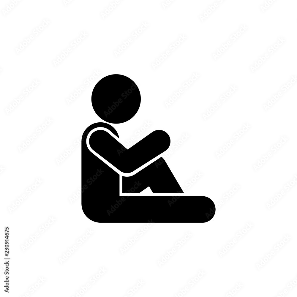 Poster child, pose icon. element of child icon for mobile concept and web apps. glyph child, pose icon can 
