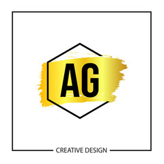 Initial Letter AG Logo Template Design Vector Illustration