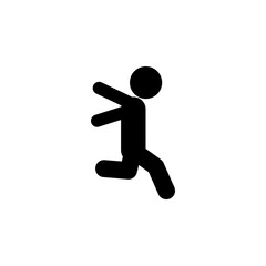 run, child, jump icon. Element of child icon for mobile concept and web apps. Glyph run, child, jump icon can be used for web and mobile
