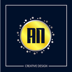 Initial Letter AN Logo Template Design Vector Illustration