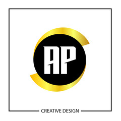 Initial Letter AP Logo Template Design Vector Illustration