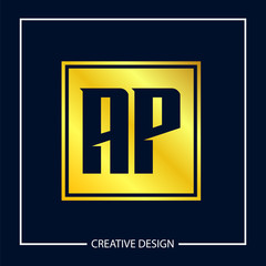 Initial Letter AP Logo Template Design Vector Illustration