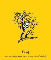 해산물 일러스트 / 손으로 그린 수산물 그림