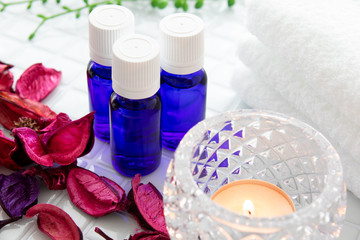 アロマオイルでアロマセラピーのイメージ