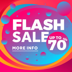  Abstract colorful flash sale modern background