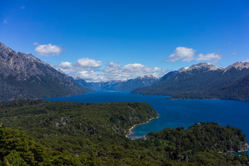 Fototapeta na wymiar Mountain & Lake Views near San Carlos de Bariloche, Patagonia Argentina