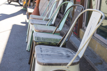 vintage iron or metal chair