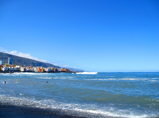 Playa Jardin,Puerto de la Cruz, Tenerife, Spain