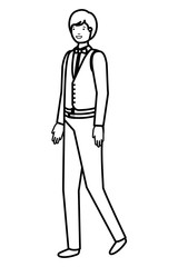 young business man avatar character