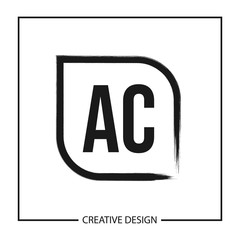 Initial Letter AC Logo Template Design Vector Illustration