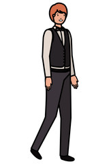 young business man avatar character