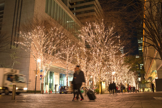 Christmas and new year illumination in Marunouchi, Tokyo　丸の内イルミネーション