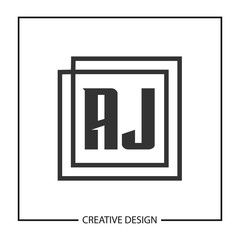 Initial Letter AJ Logo Template Design Vector Illustration