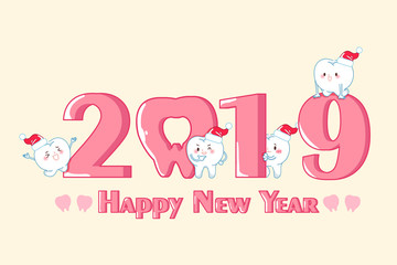 tooth with merry christmas