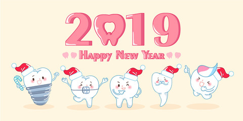 teeth celebrate christmas and 2019