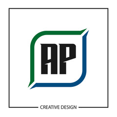 Initial Letter AP Logo Template Design Vector Illustration