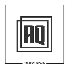 Initial Letter AQ Logo Template Design Vector Illustration