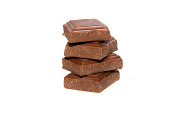 chocolate isolated on white background