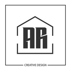 Initial Letter AR Logo Template Design Vector Illustration