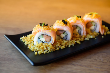 Sushi ready for party, event, meeting, Celebration.