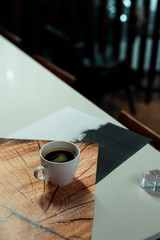 lazy day and black coffee in thailand