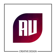Initial Letter AV Logo Template Design Vector Illustration
