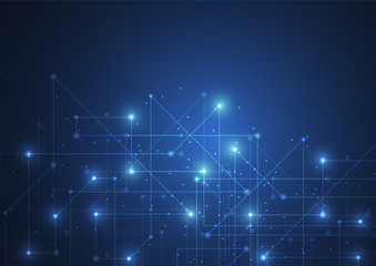 Internet connection, abstract sense of science and technology graphic design.