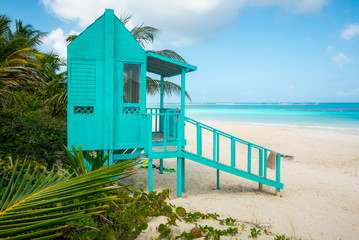 Lifeguard hut on the beach