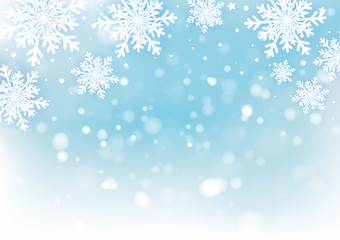 Naklejka na ściany i meble Christmas and New Years Blur bokeh of light on background. Vector illustration