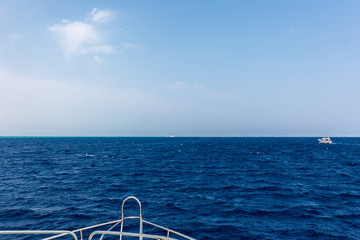 Red sea from diving boat