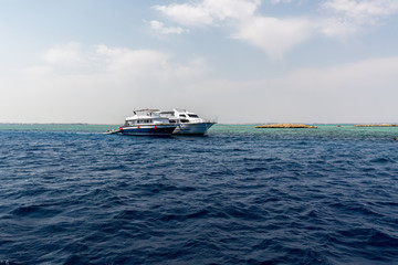 Red sea from diving boat