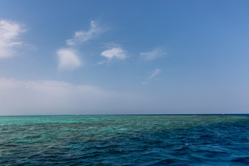 Red sea from diving boat