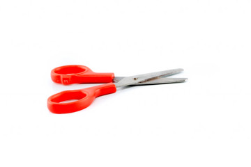 Red Scissors isolated on white background