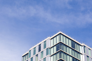 Skyward Look at an Office Building