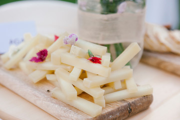 different kinds of gourmet cheese for your event