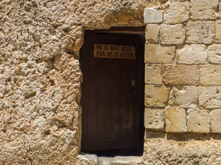 The Garden Tomb, rock tomb in Jerusalem, Israel