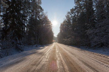 Obraz premium Snow drifts in winter