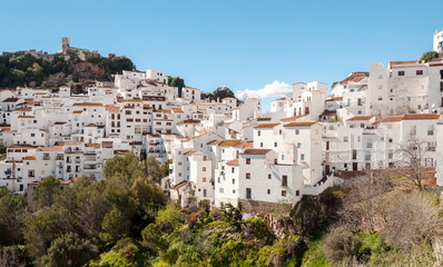 Casares in the mountains in Andalusia
