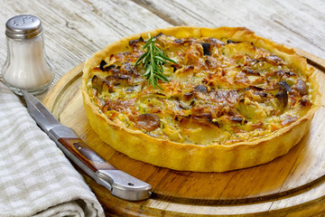 tarte aux poireaux
